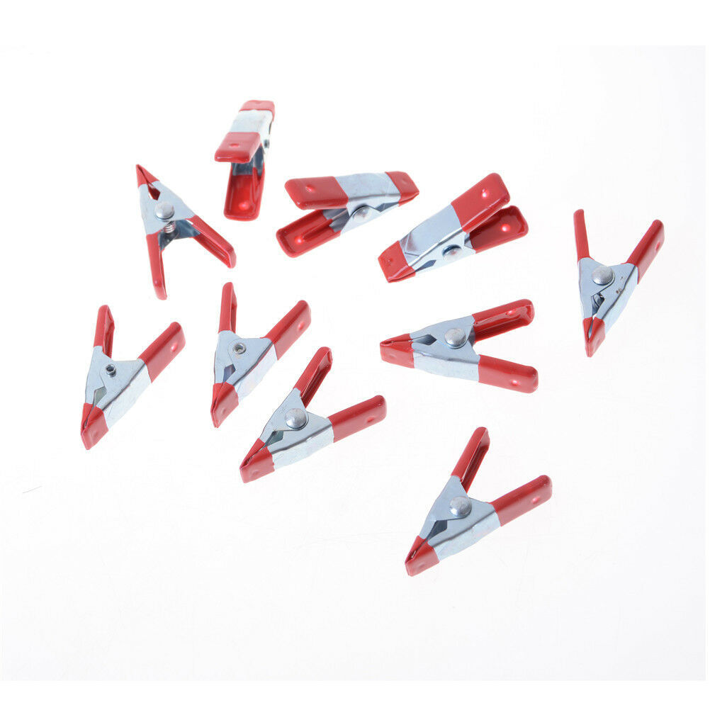 10PCS Metal Spring Clamps 2" Clip Soft Plastic Tips Grip Photos Craft  ~AUQ XC