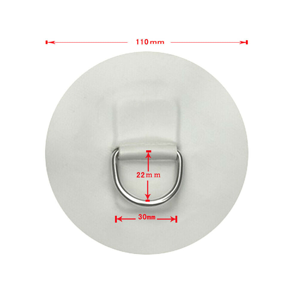4Pieces 4" Inflatable Boat Raft Kayak Dinghy Surfboard D-Ring Patch Pad