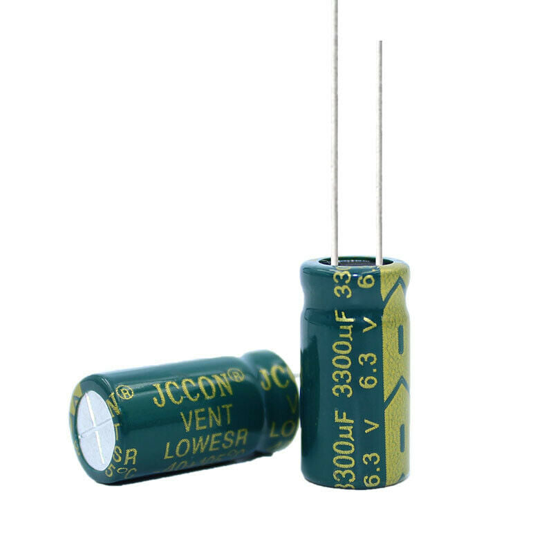 10pcs 6.3v3300uf Aluminum electrolytic capacitor Motherboard adapter 10x20mm