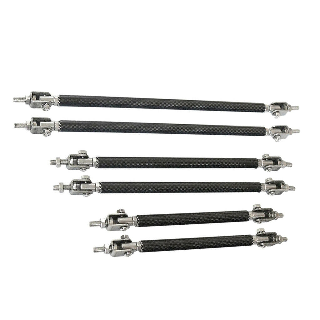 Aluminum 15cm 5.9" inch Front Bumper Lip Splitter Strut Rod Tie Bars 15cm