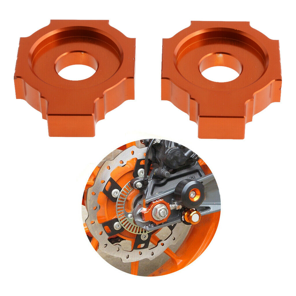 Motorcycle Rear Axle Spindle Chain Adjuster Blocks for    125/200/390