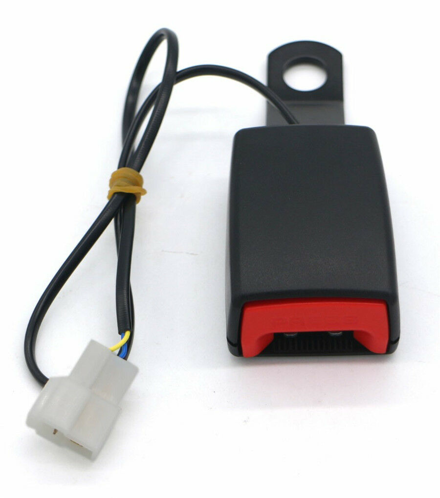7/8" 22mm Car Front Seat Belt Buckle Insert Socket Connector with Warning Cable