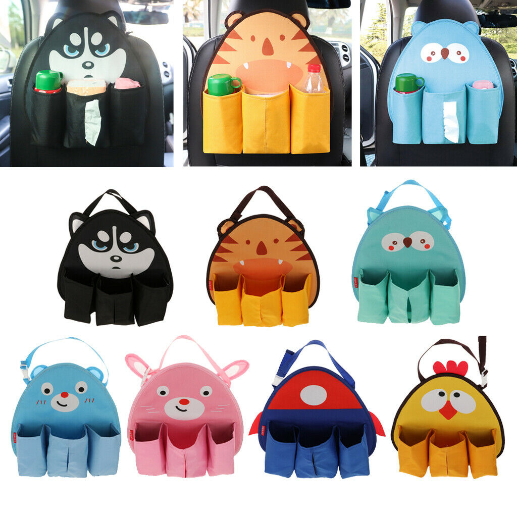 Children's Cartoon Car Storage Bag Animal Tissue Box  Husky