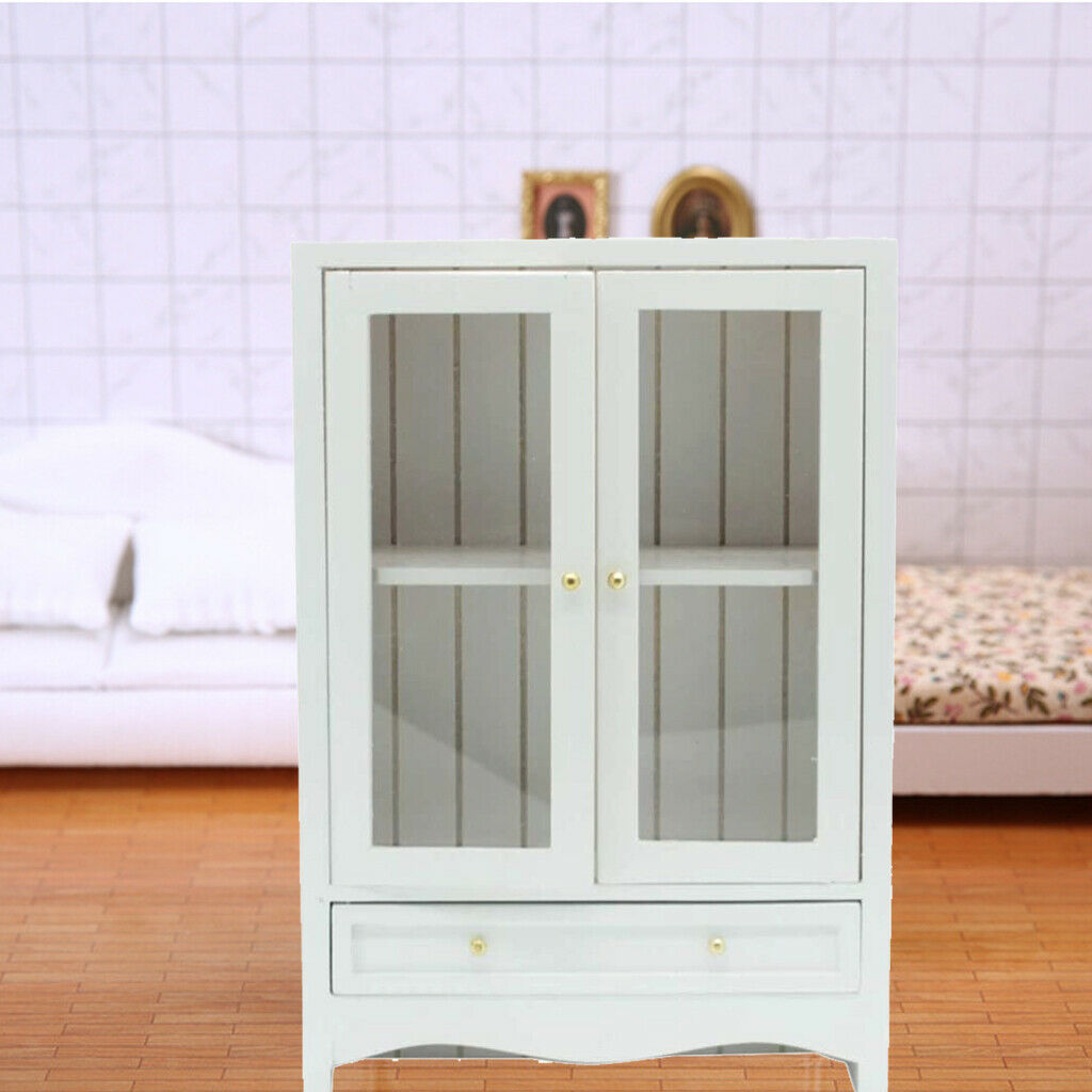 Mini Cabinet Bookcase Openable Doors Living Room Study Room Kitchen Bedroom