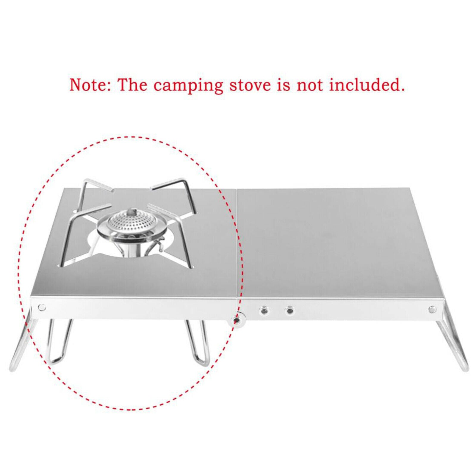 Portable Folded Table Camp Stove Stand Holder Picnic Backpacking Hiking Tool