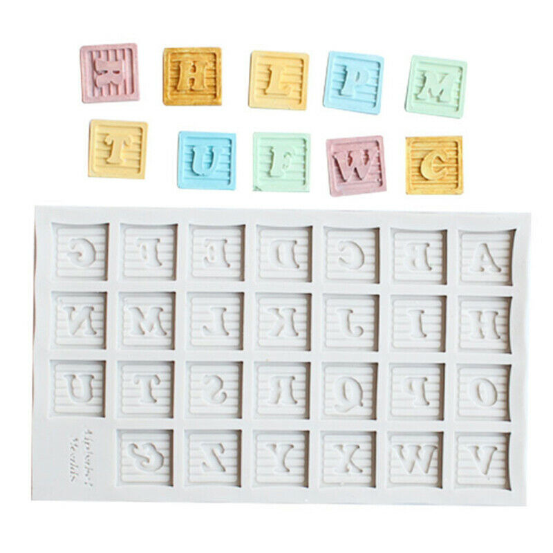Bunting Alphanumeric Mould Silicone Mold Fondant Cake Tool Gumpaste Sugar.l8