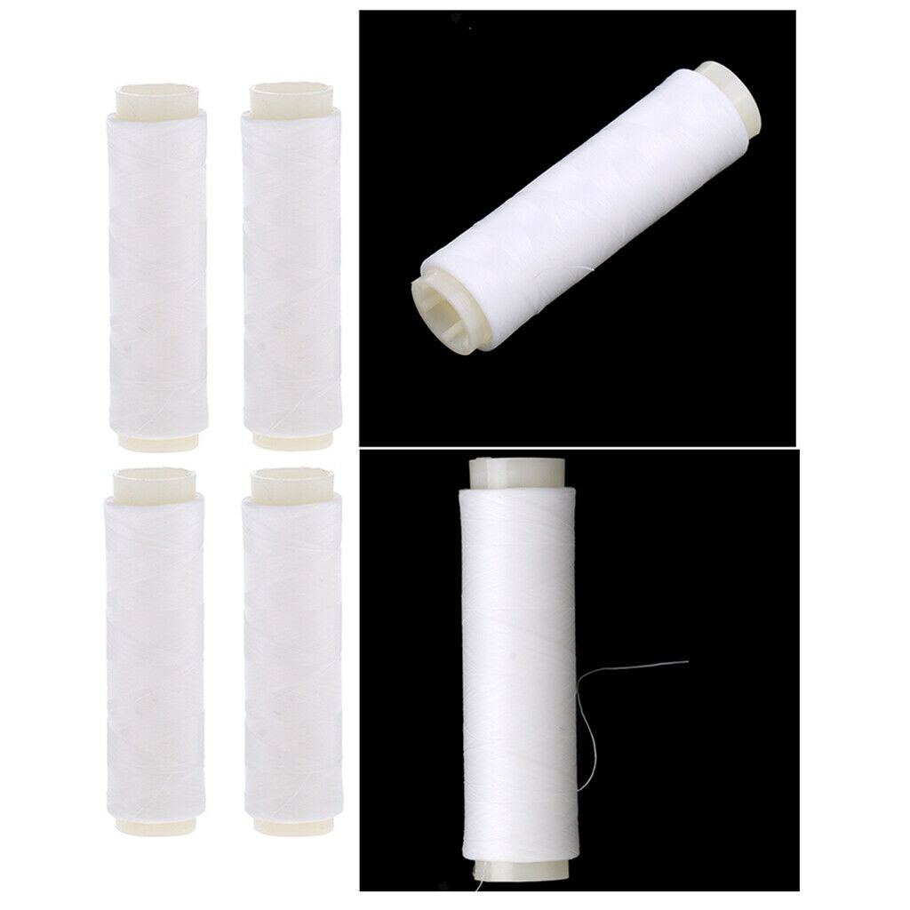4Pack 200m Bait Elastic Thread Spool Invisible Fishing Line for Long Casting
