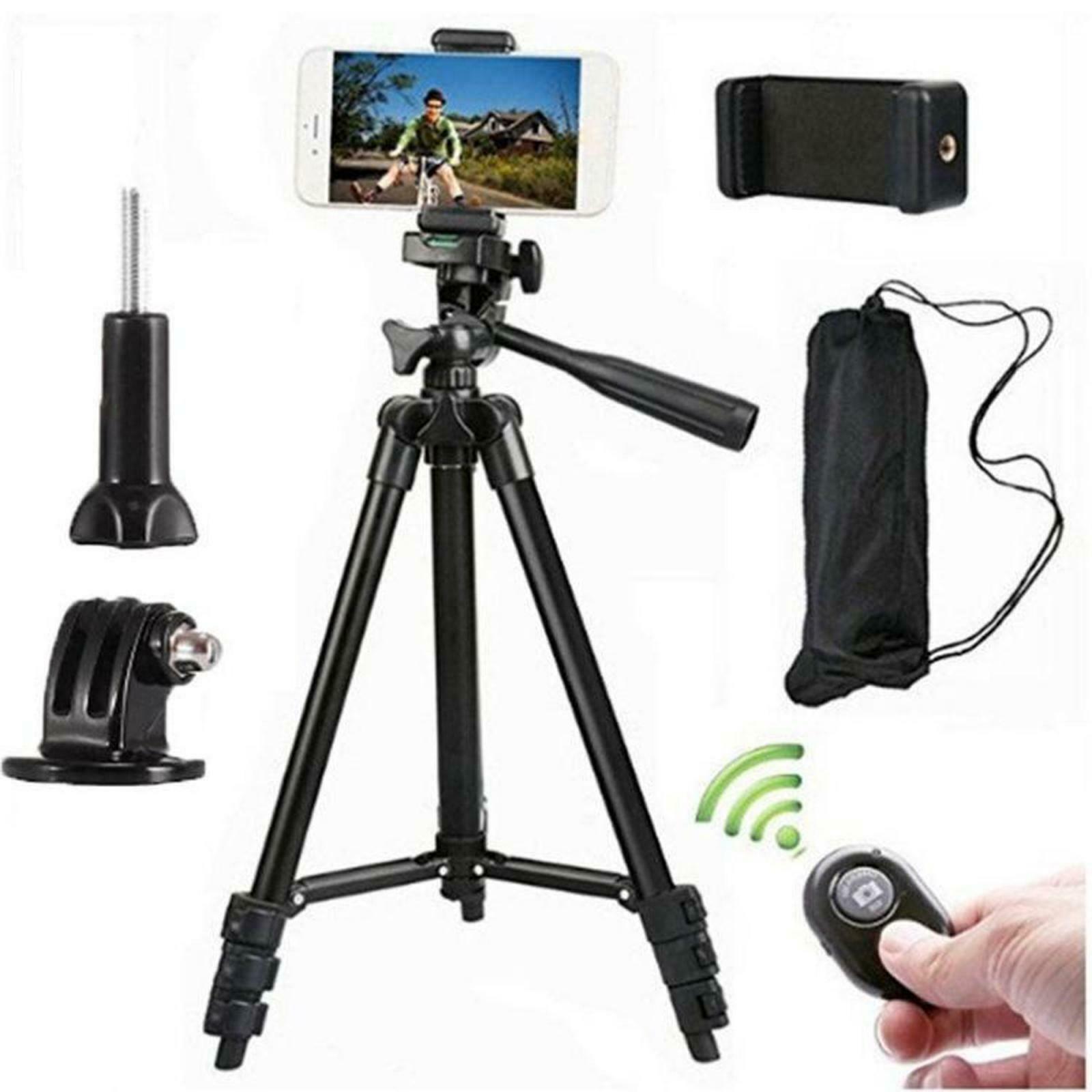 Tripod   Stand   Selfie   Stick   Aluminum   4 - Sections   Bluetooth   Remote