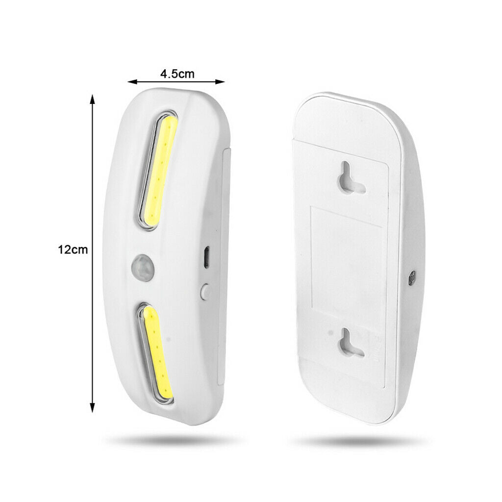1W 3V COB LED Light Motion Sensor Hallway Night Light White for Toilet