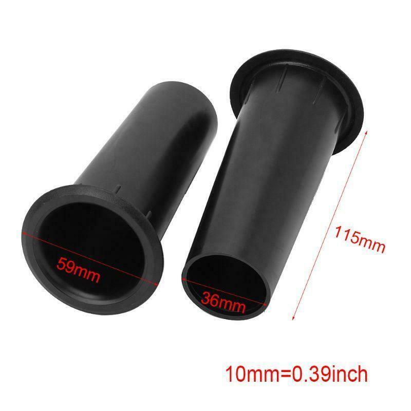 2PCS Speaker Port Tube Bass Reflex Vent Ventilation Connector 45x115mm Subwoofer