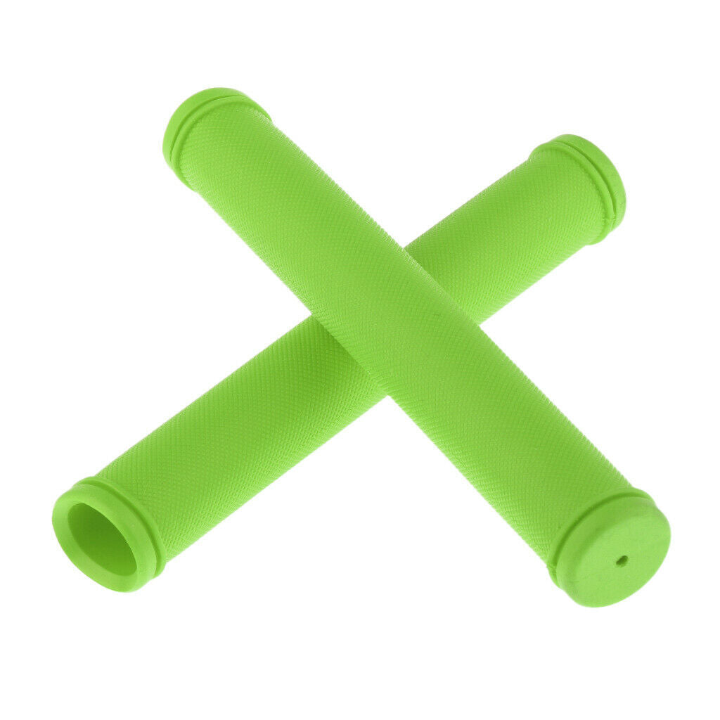 1 Pair Rubber Bicycle Handlebar Grips MTB Grips Bike Protective Sleeve Green