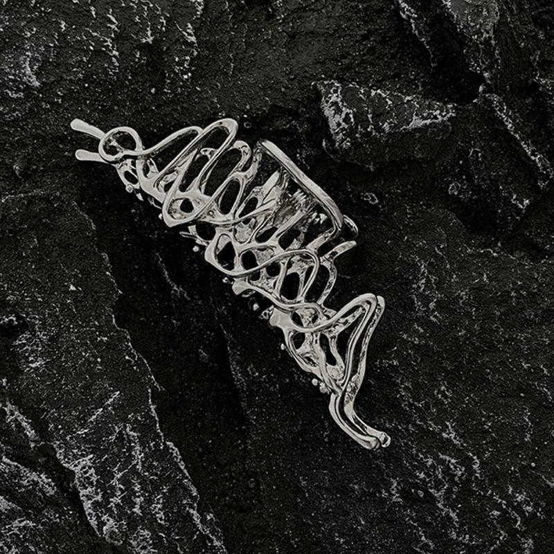 Hair Claw Clips Large Metal Clip Irregular Barrettes Punk Style Hair Props