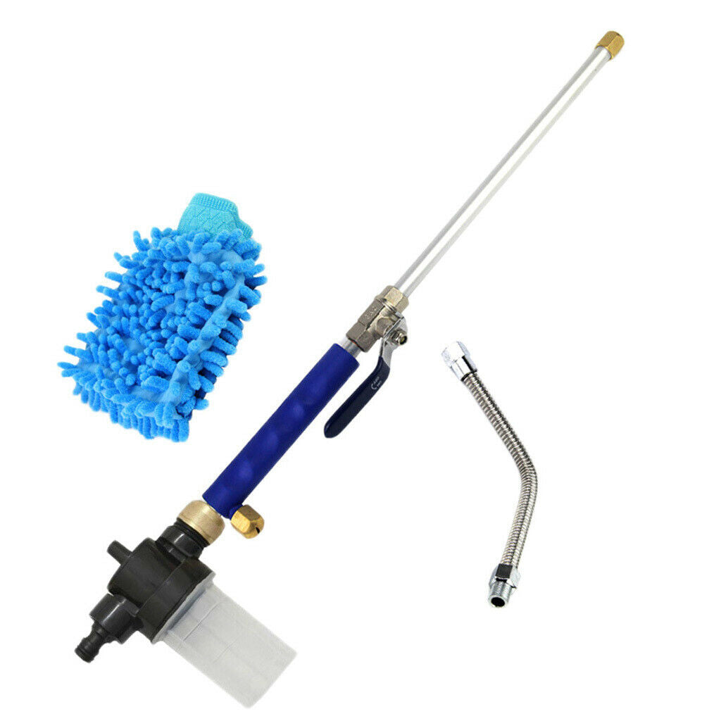High Pressure Power Car Washer Spray Nozzle Water Gun w/ Corrugated pipe