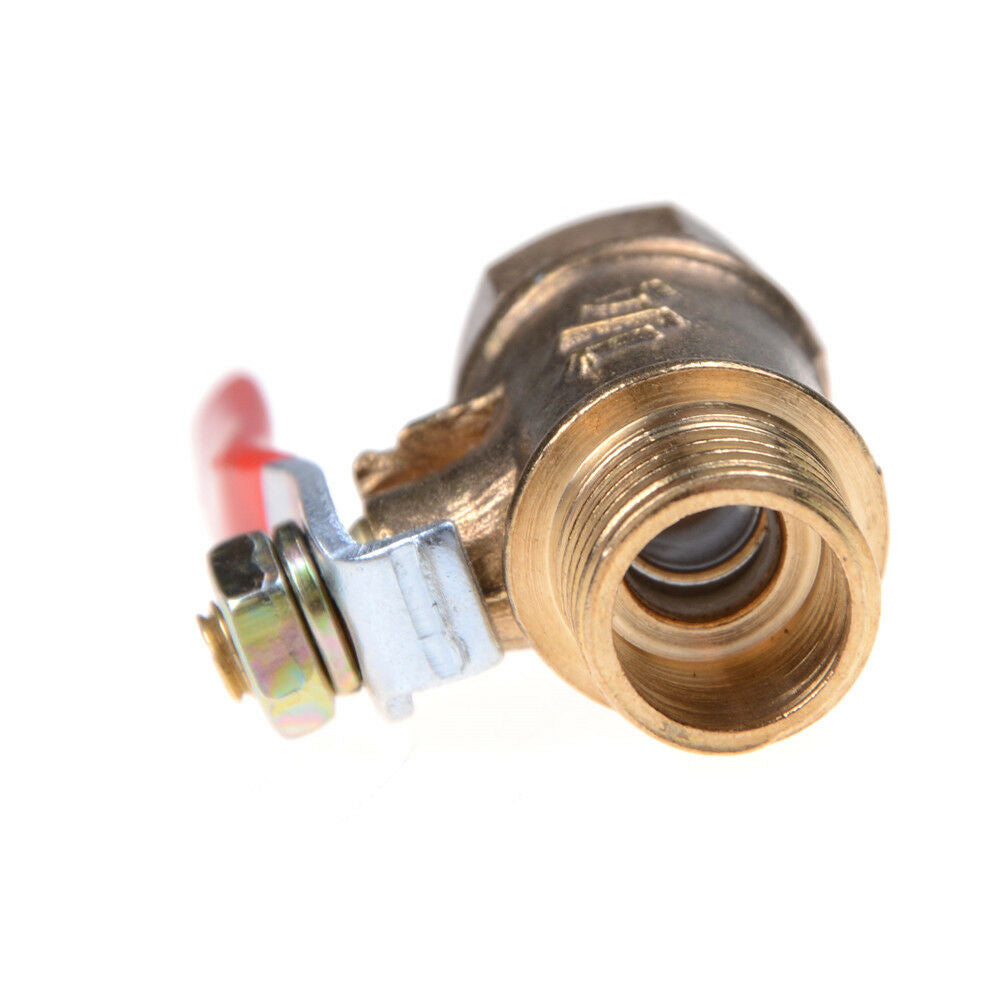 1/4'' M/F Full Port Inline Brass Water Air Gas Fuel Line Shut-off Ball Va.l8