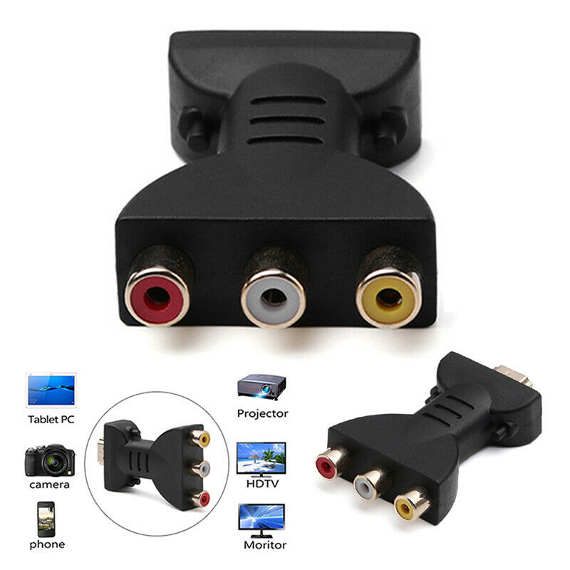 HDMI To AV Audio Adapter HDMI To VGA Connector RCA Video Audio Adapter Fo.l8
