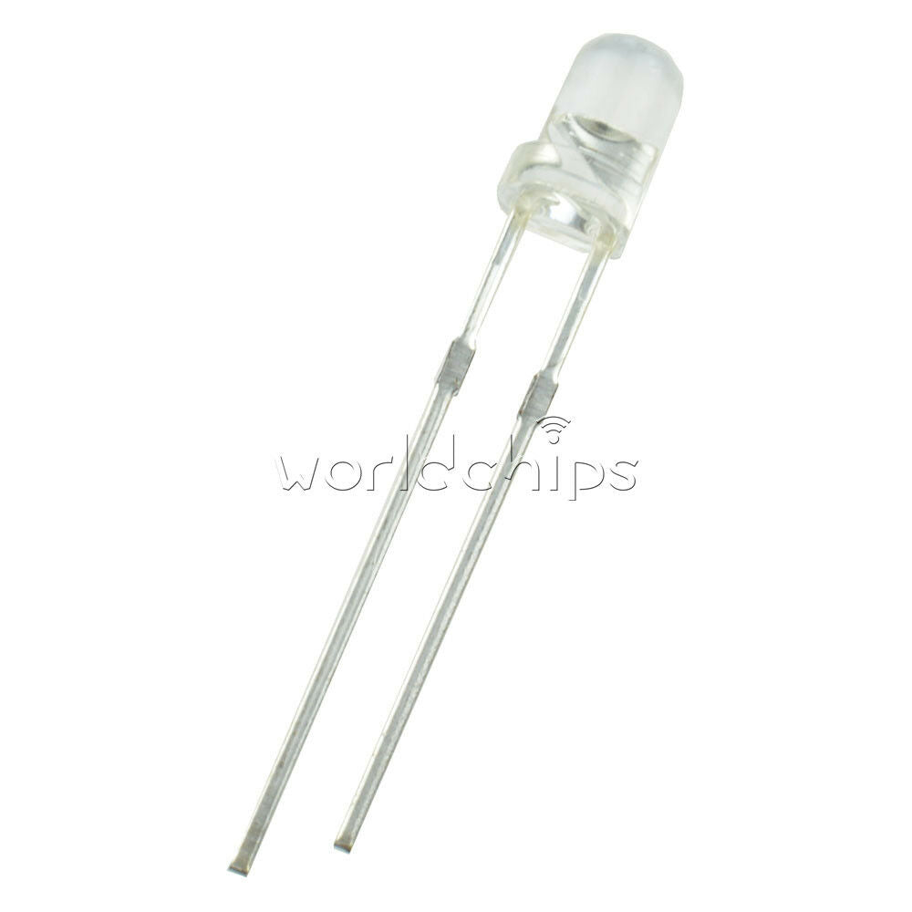 50PCS 3MM ROUND Super Bright LED Light YELLOW Water Clear
