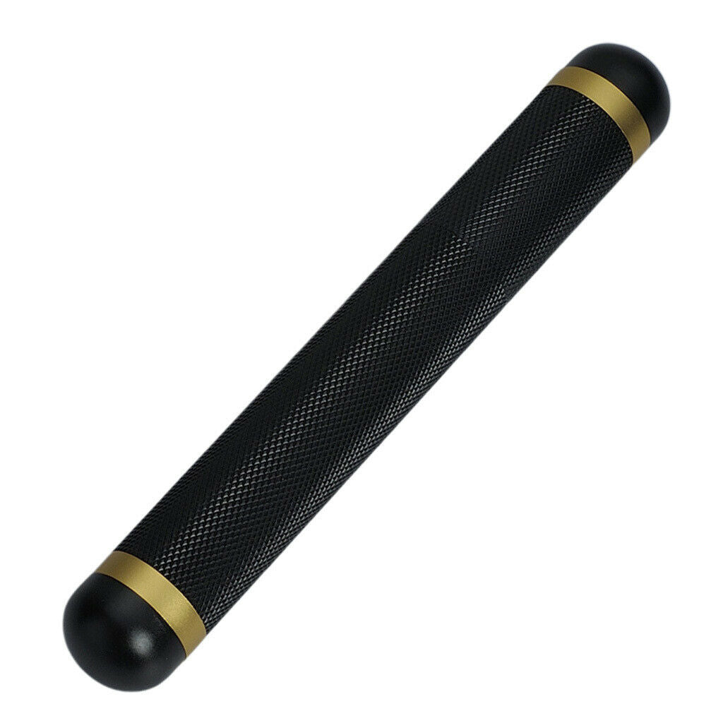 3Pieces Cigar Tube Classic Aluminum Travel Humidor Cigar Case Portable Black