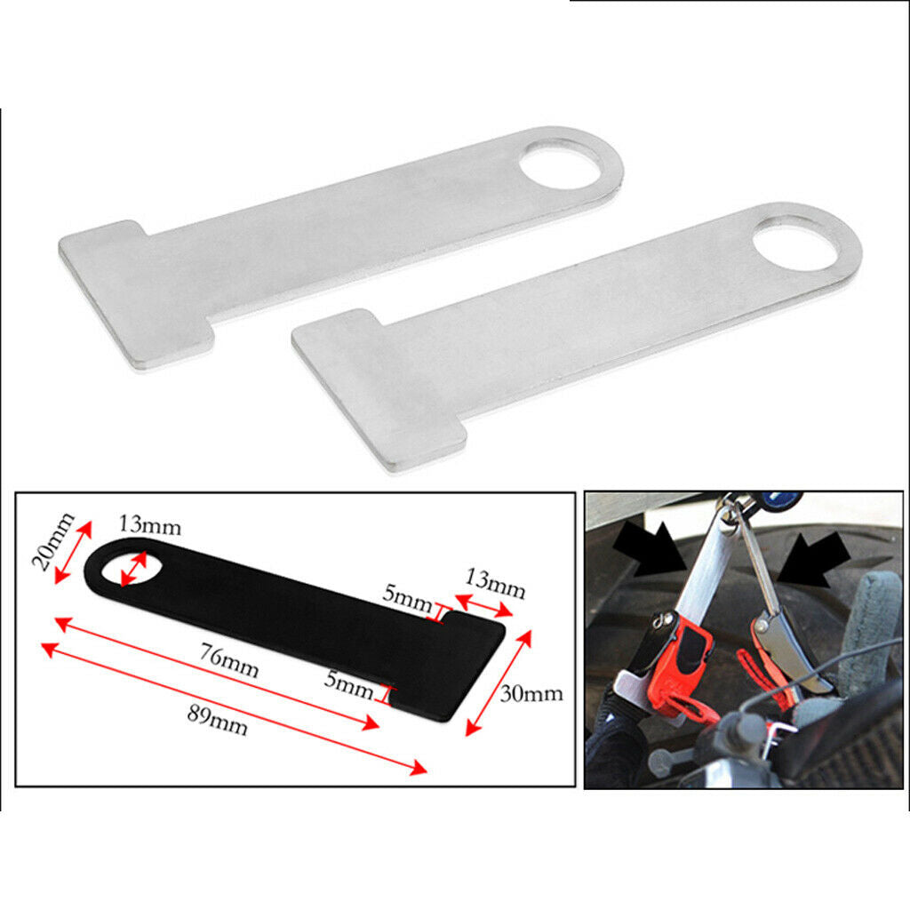 2x Open Face Helmet Lock Anti-theft Quick Release Buckle Fastener Black