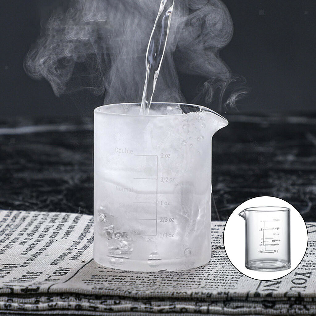 Clear Espresso Shot Glass Heavy Sturdy for Party Kitchen Tool 3.38 oz 100ML