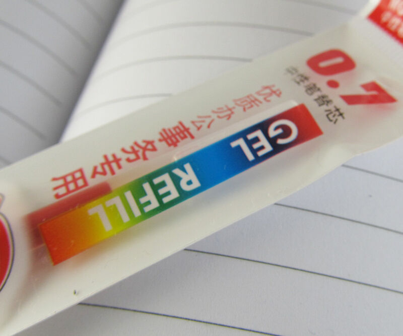 1pc M&G MG-6128 0.7mm pipe Red Gel Ink retractable Pen refills new
