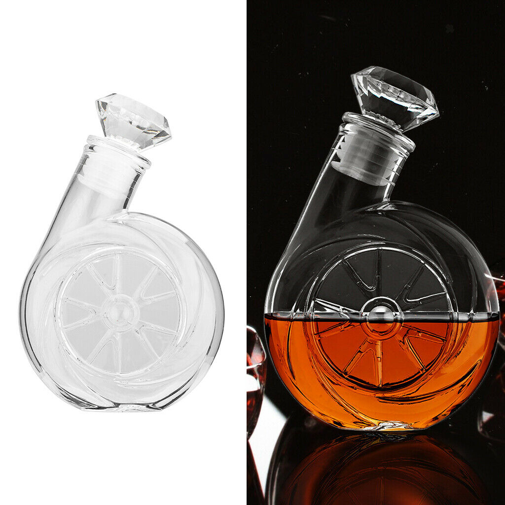 Blower Shaped 500ml Glass Decanter Elegant with Stopper for Wine Water