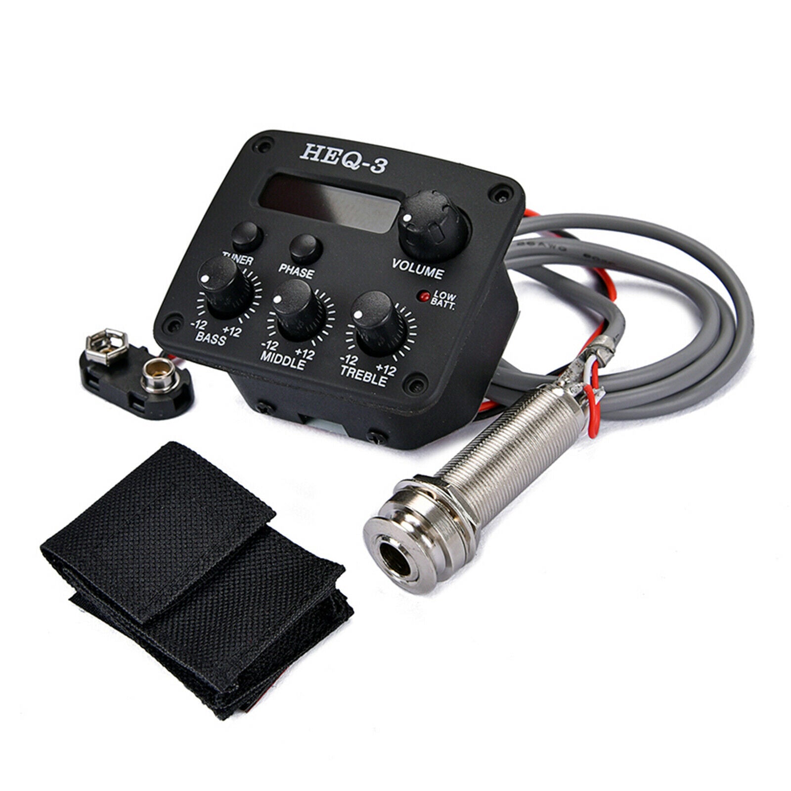 Acoustic Guitar Pickup Equalizer with LCD Display Easy to Read Guitar Parts