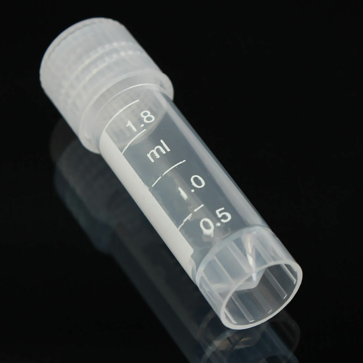 2ml Conical Micro Centrifuge Tubes W/Caps Plastic Chemistry Test Vials 100Pcs
