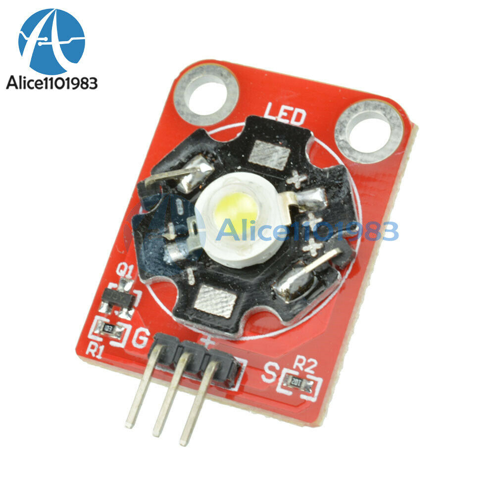 3W High-Power KEYES LED Module with PCB Chassis for Arduino STM32 AVR Module