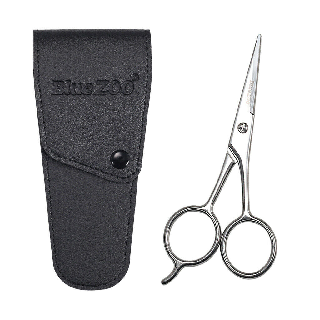 Barber Salon Beard Trimming Eyelashes Nose Hair Scissors for Hairdressing