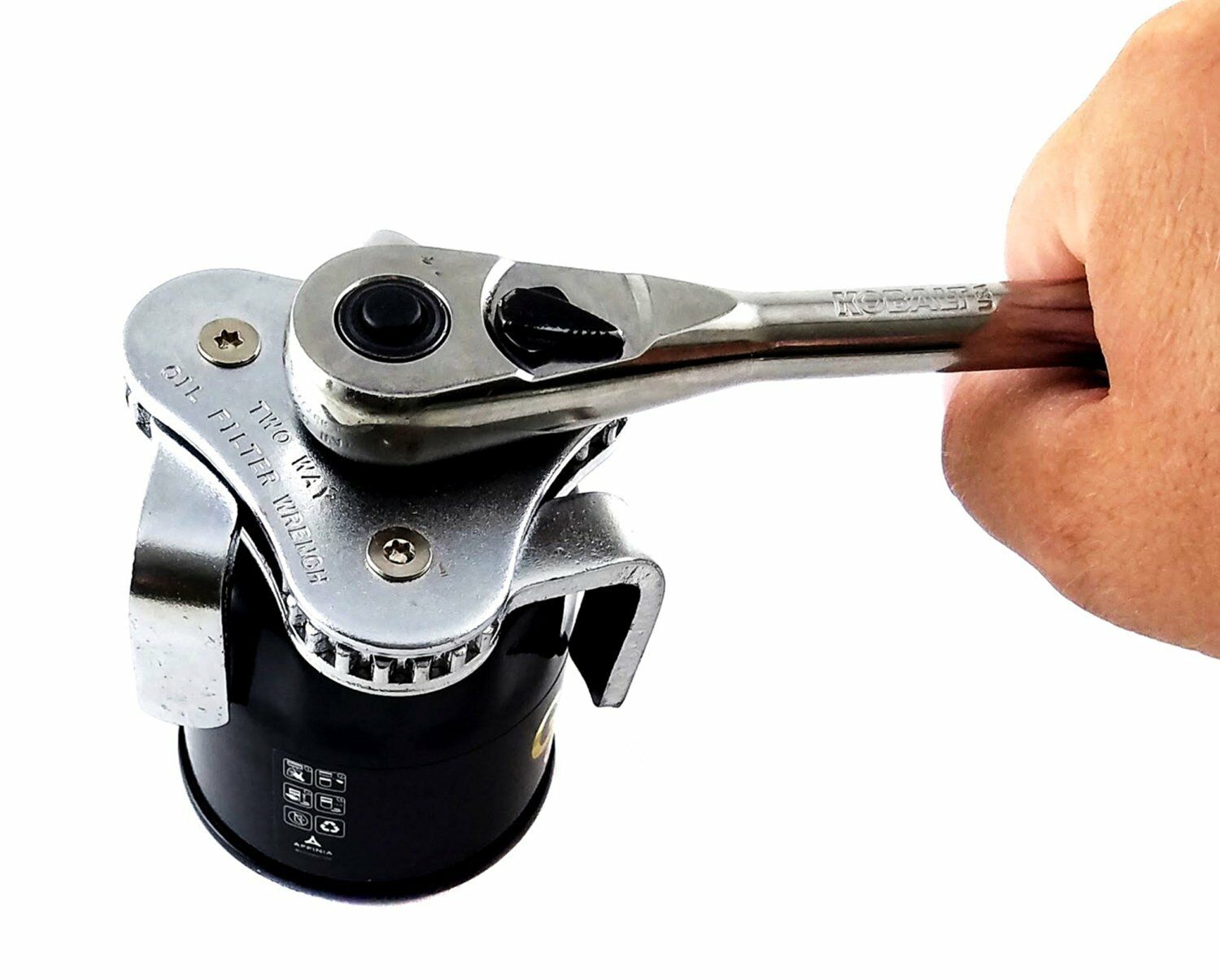 New Two Way Oil Filter Wrench 3 Leg 55-108mm Filters Drive Remover Removal Tool