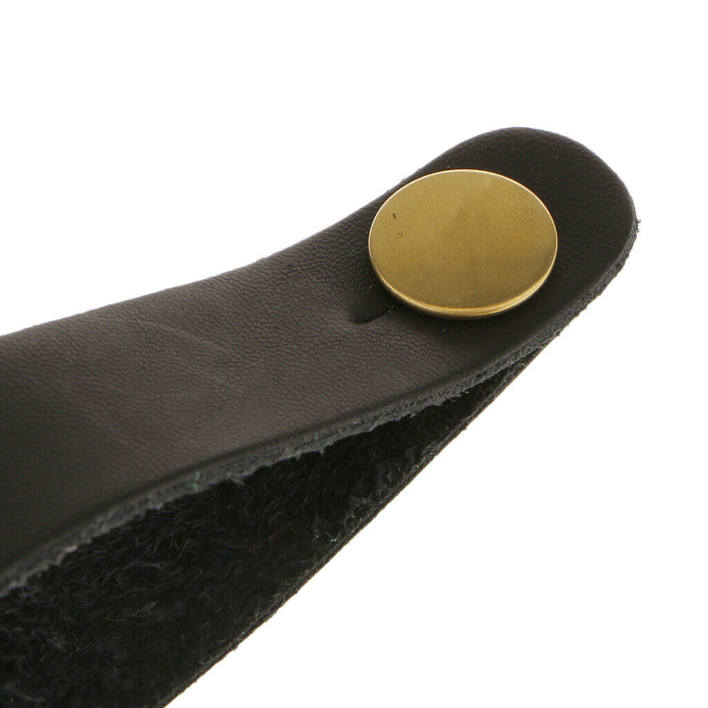 2 Pieces Microfiber Leather Strap Button Holder Acoustic / Folk Guitars DIY