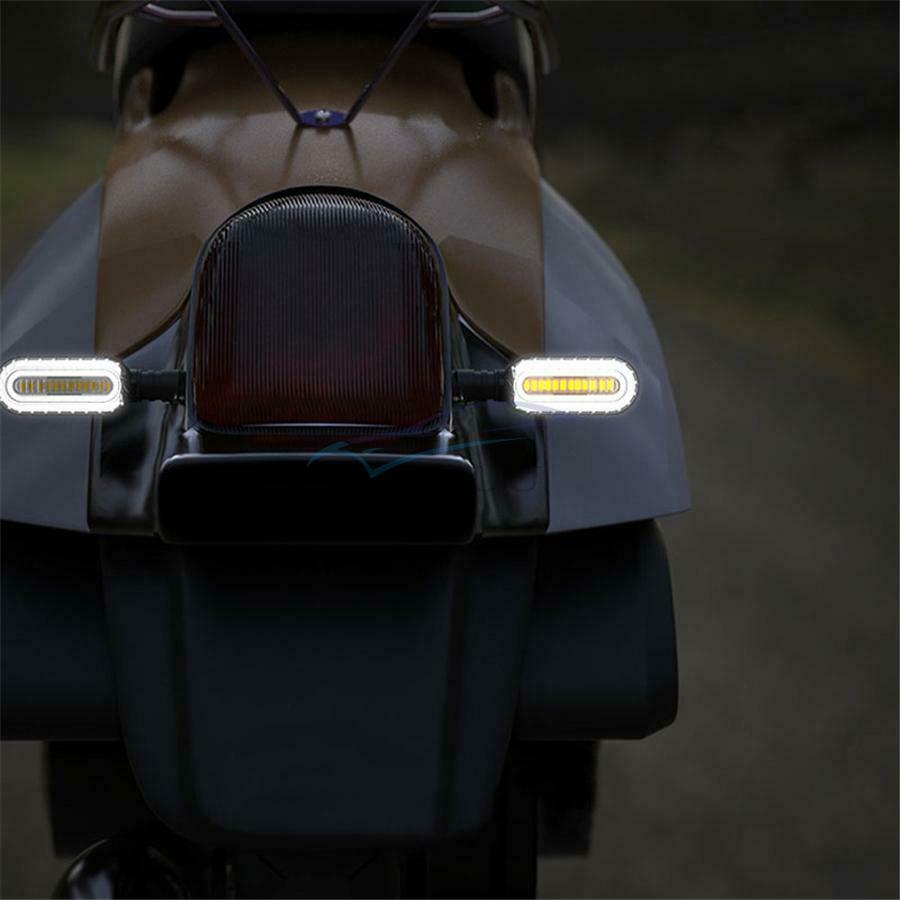 4 × Wear-resistant Motorcycle Daytime Running Lights DRL Flasher Stop Tail Light