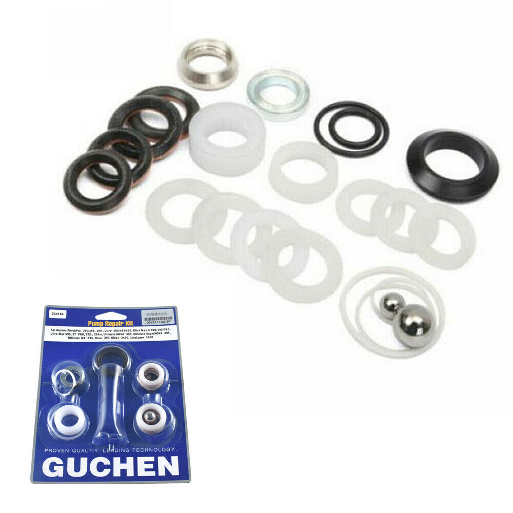 Pump Repair Packing Kit 244194 For Airless Paint Spray 390 395 490 495 595