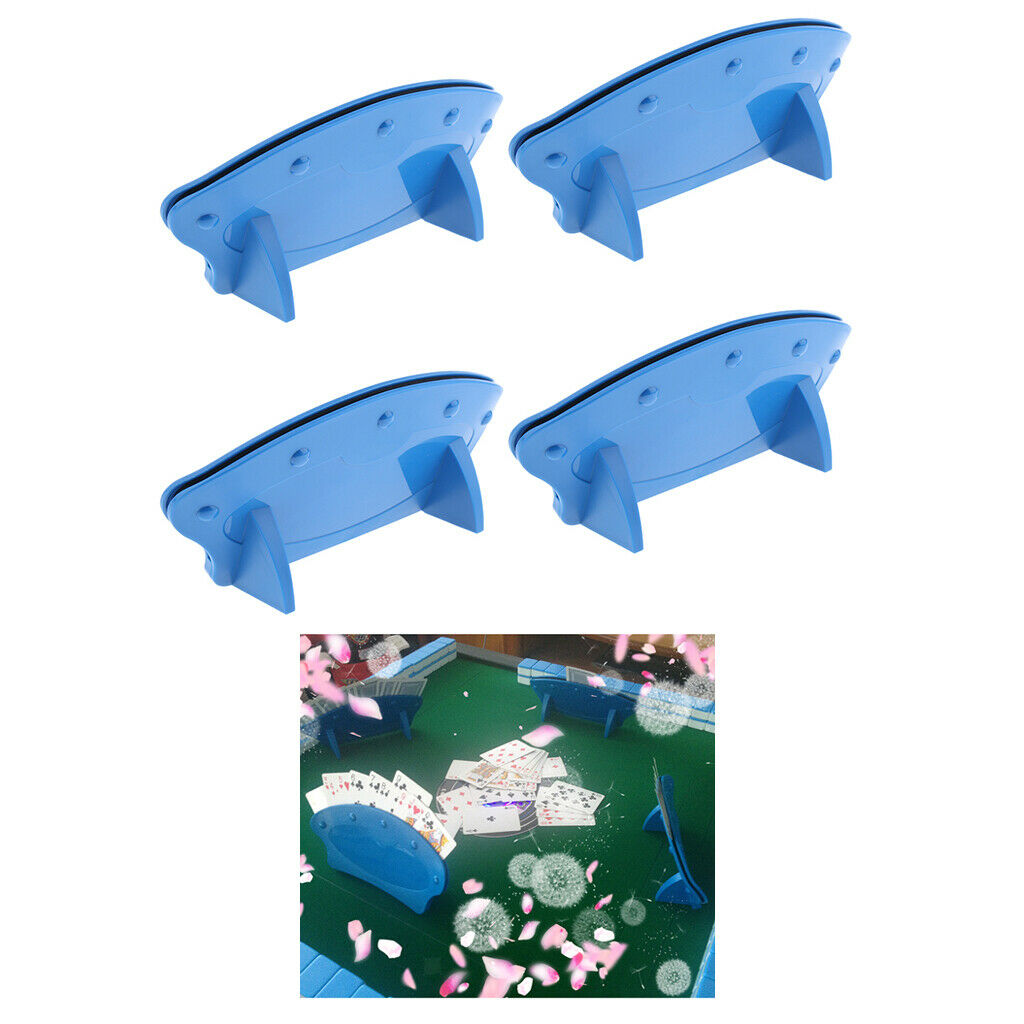 4 Packs Standing Playing Card Rack Support Stand for Kids Seniors Elderly
