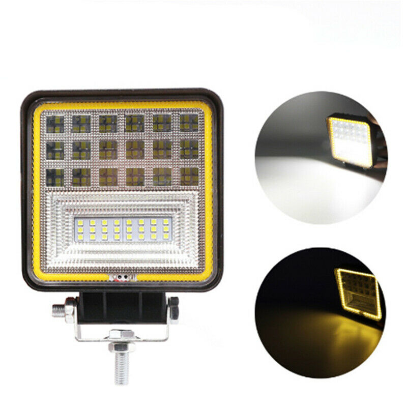 126W Led Work Light Off-Road Headlight 9V-36V Spot Light Tractor Truck Excavator