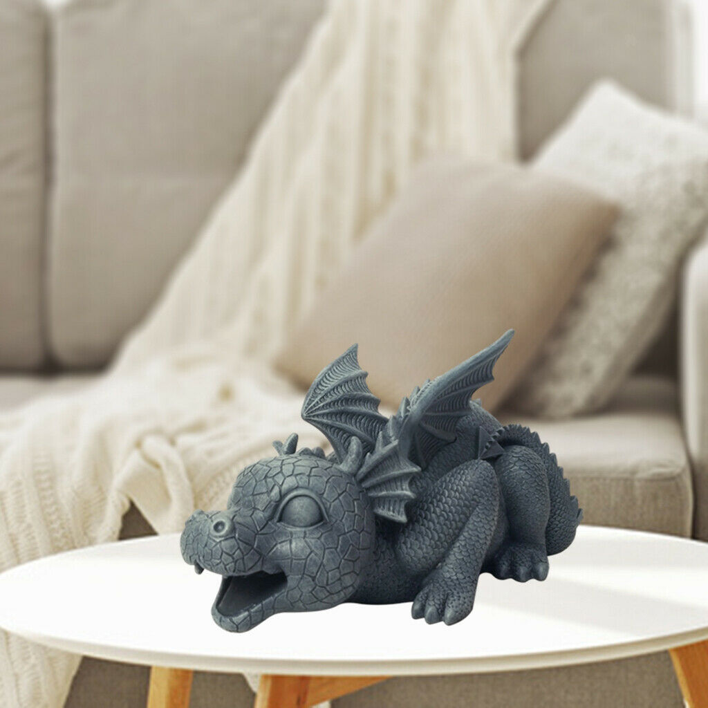 Garden Fountain Dragon Statue Outdoor Sculpture Waterscape Lawn Park Decor