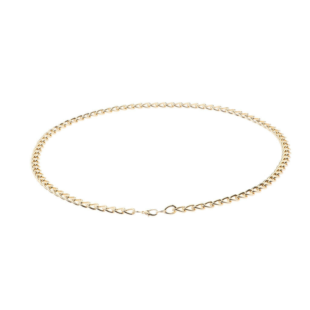 Simple Necklace Punk Link Chain Golden Sexy for Bar Party 90CM S