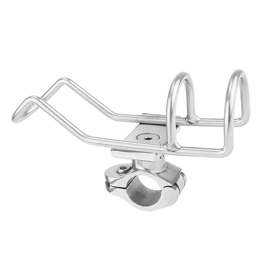 2X Fishing Rod Holder Support Boat Pole Stand Fish Bracket Stainless HEAVY DUTY