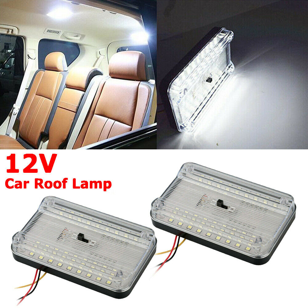 2PCS 12V 36 LED Car Vehicle Interior Dome Roof Ceiling Reading Trunk Lights Lamp