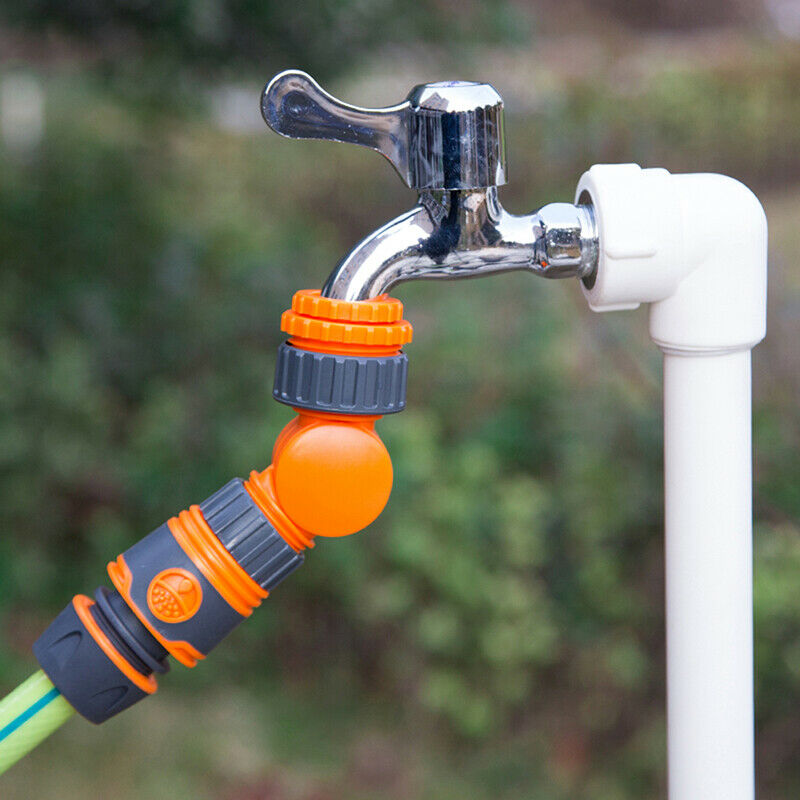 Quick Connector Rotatable Water Tap Splitter Water Control Valve 1/2" 3/4.l8