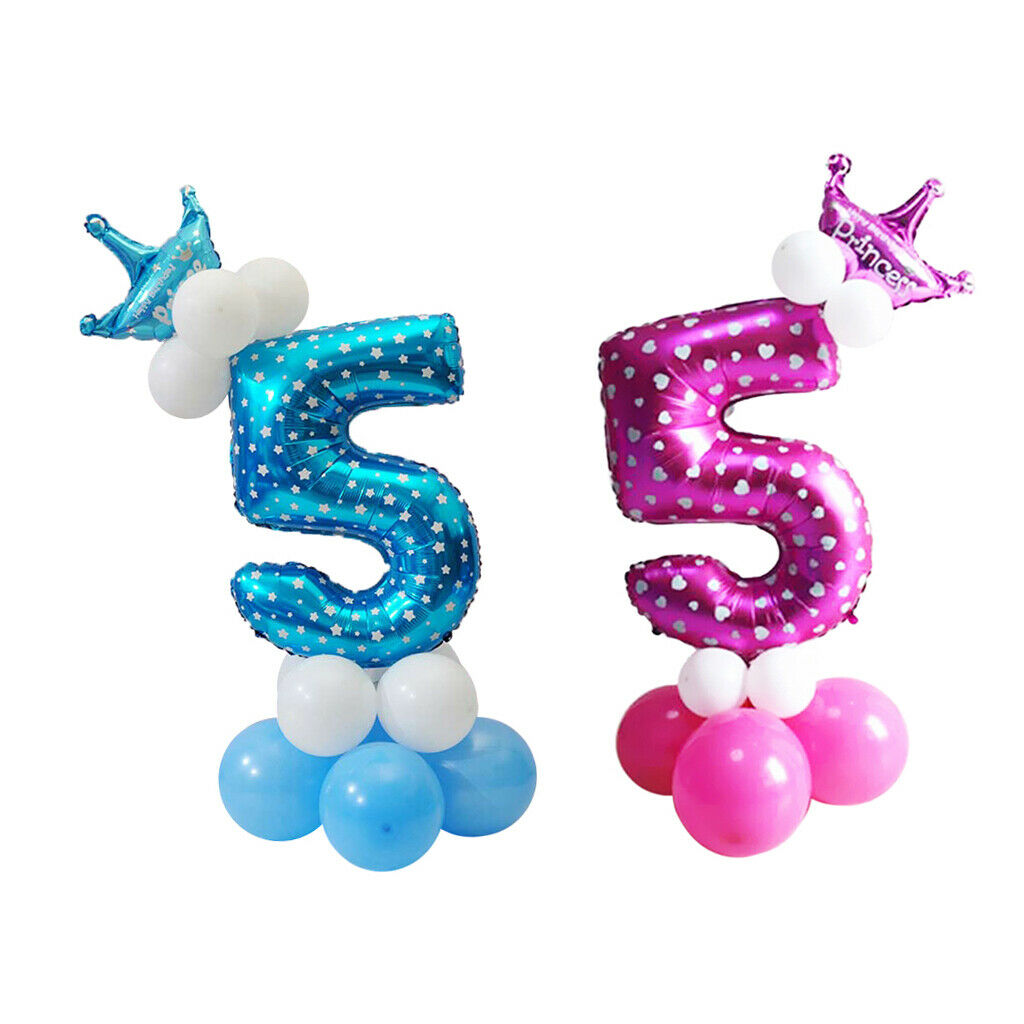 2 Set Balloons  Number Long Balloons And Latex Balloons for Home Party Ornament