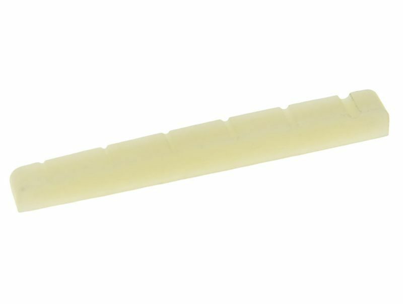 42mm Unbleached Pure Bone Nut Guitar Slotted Bone Nut for Strat Tele 42x3.5mm