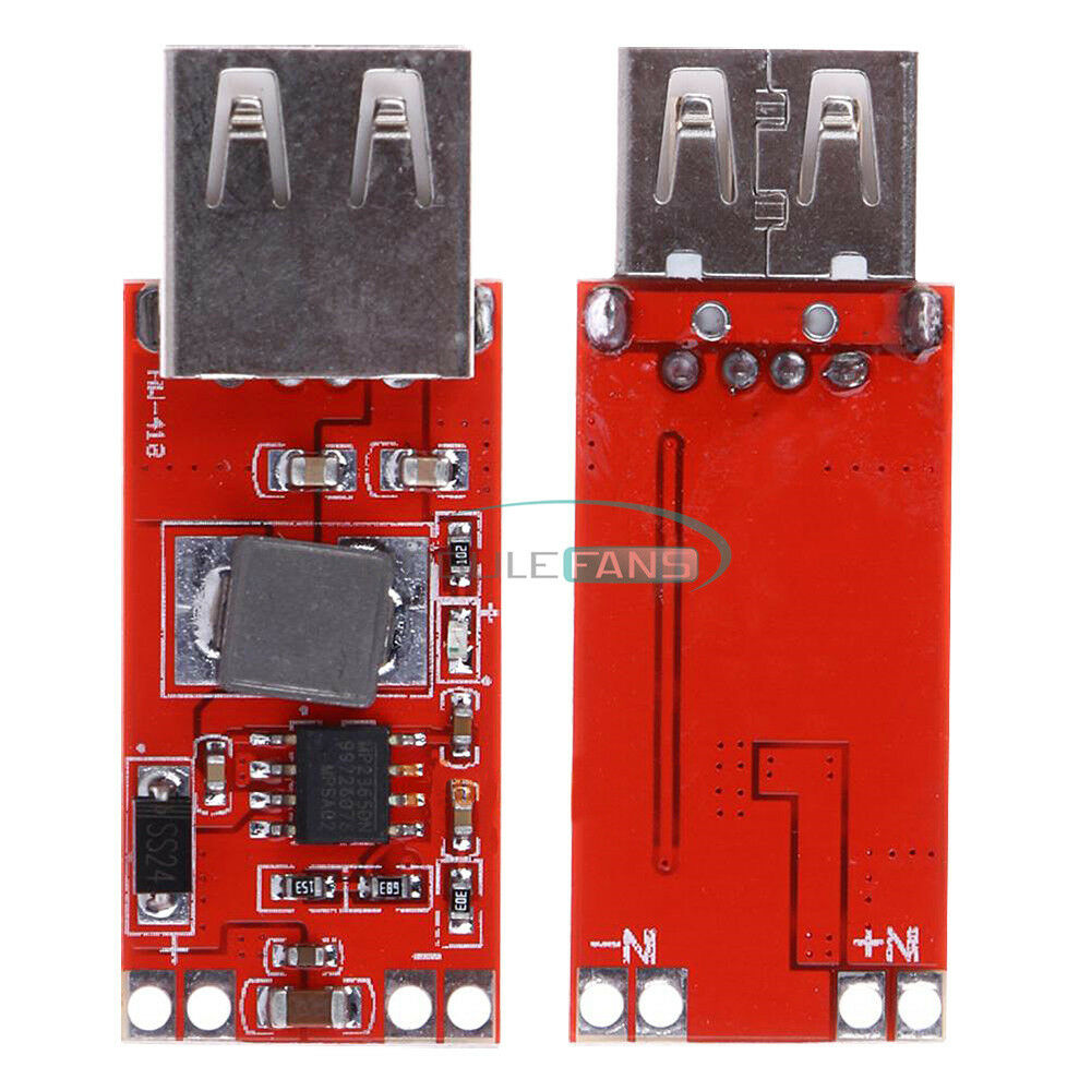 2PCS Mini USB DC 12V/24V to 5V 3A USB Step Down Supply Buck Module Power Charger