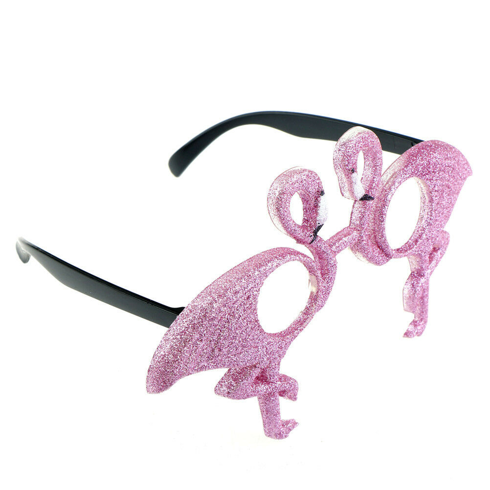 Glitter Flamingo Shaped Glasses Fancy Dress Up Frame Costume Gift Party S.l8