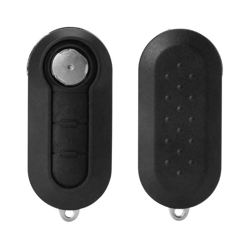 3 Buttons Flip Remote Key Case Shell Cover For FIAT 500 Panda Car Alarm Keyless