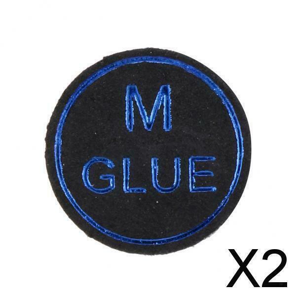 2X High Quality Pigskin Leather Billiard Pool Cue Tips - 13mm - Medium