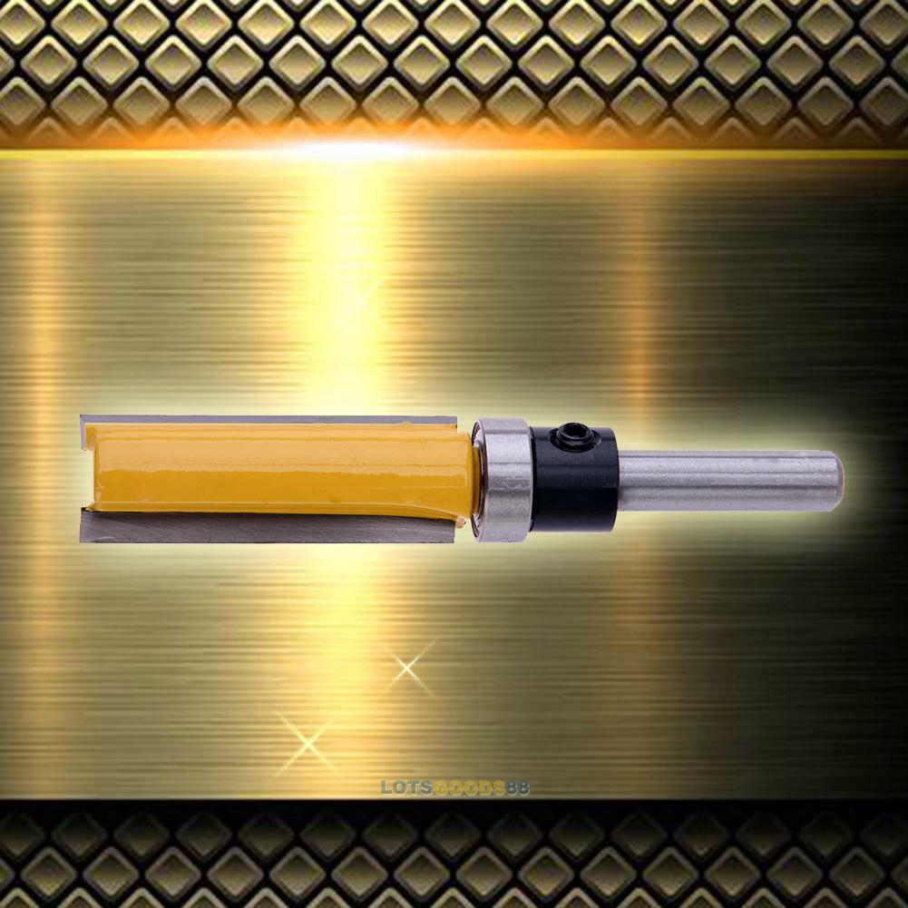 1/4" Shank End Bearing Flush Trim Router Bit Edge Tool Cutter 1/4" X 1/2" X 38mm
