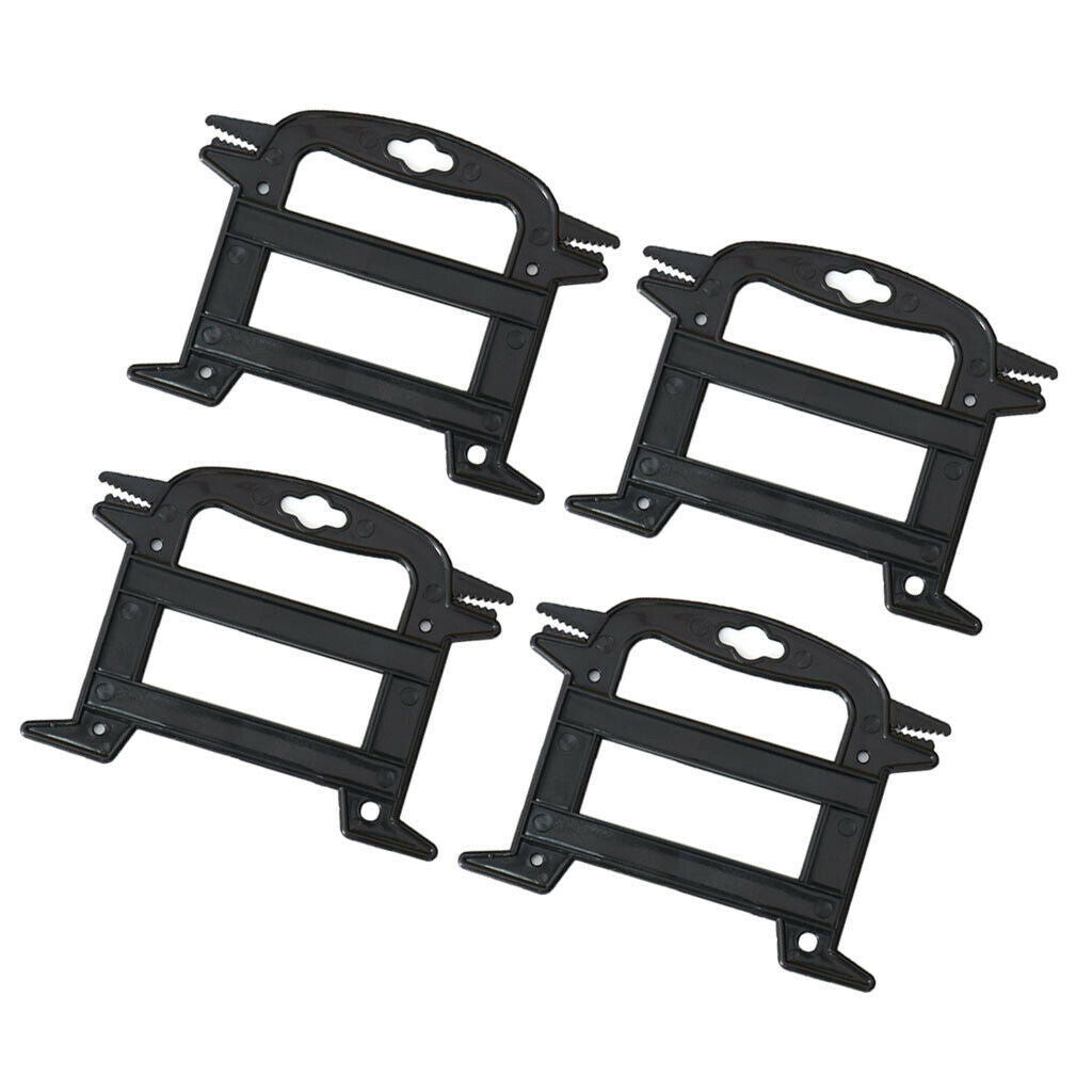 4x Sturdy Rope Winder Paracord Cord Holder Outdoor Black Hunting Backyard