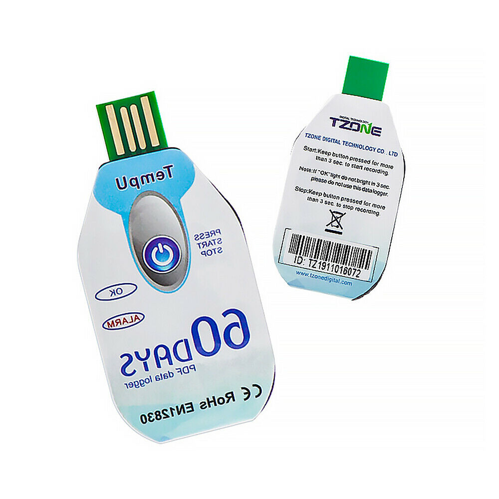 Single Use LED USB Temperature Humidity Data Logger Recorder PlugÂ andÂ Read PDF