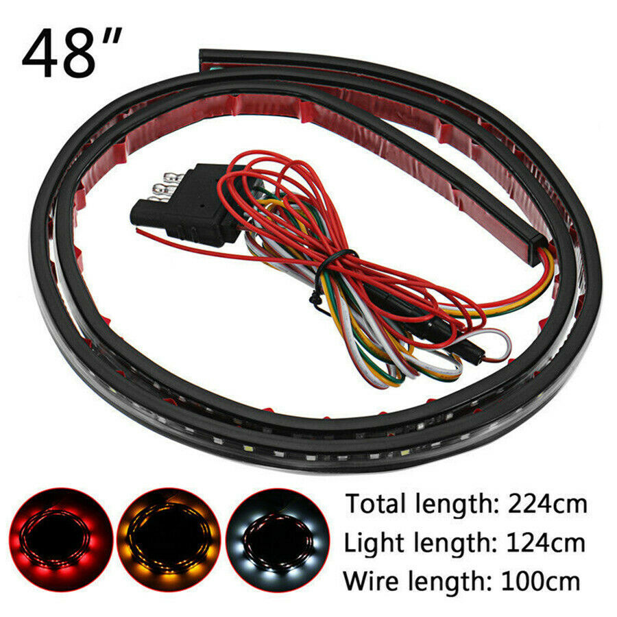 48" LED Light Strip Rear Tailgate Brake Light Bar For Truck Pickup Universal